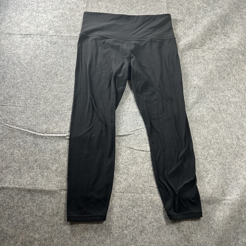Athleta Ultra High Rise Elation 7/8 Tight M Petite Black Powervita Yoga Leggings